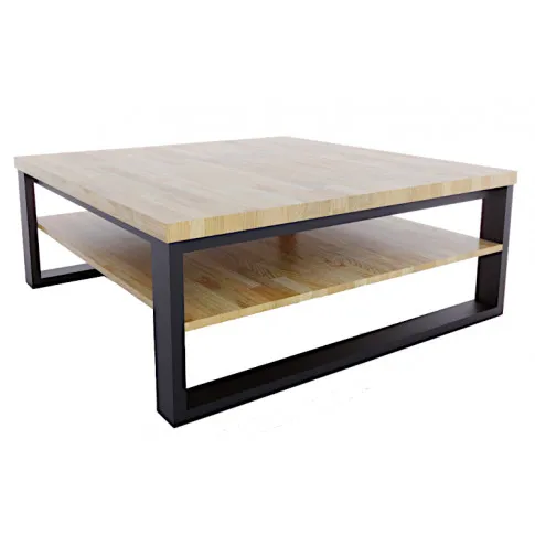 Stolik kawowy Abera ze stalowymi nogami