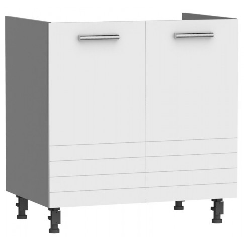biała szafka kuchenna dolna 80 z podwójnym frontem sergio 12x