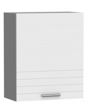 Biała nowoczesna szafka kuchenna górna z 3 półkami - Sergio 25X 60 cm w sklepie Edinos.pl