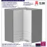 Infografika szafki kuchennej górnej narożnej sergio 31x