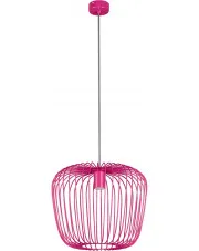Ciemnoróżowa lampa wisząca loft dla dziewczynki - S547-Mekris w sklepie Edinos.pl