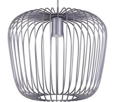 Szara lampa wisząca druciana młodzieżowa S547-Mekris