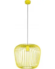 Żółta druciana lampa wisząca dla dzieci - S547-Mekris w sklepie Edinos.pl