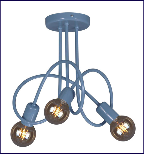 Niebieska lampa sufitowa młodzieżowa S548-Adorva