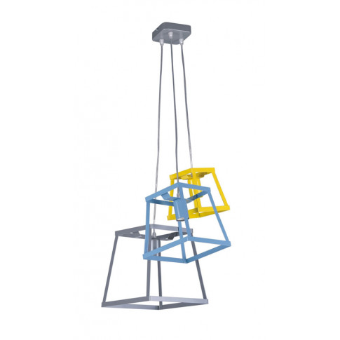Trójkolorowa geometryczna lampa wisząca dziecięca S552-Ralfa