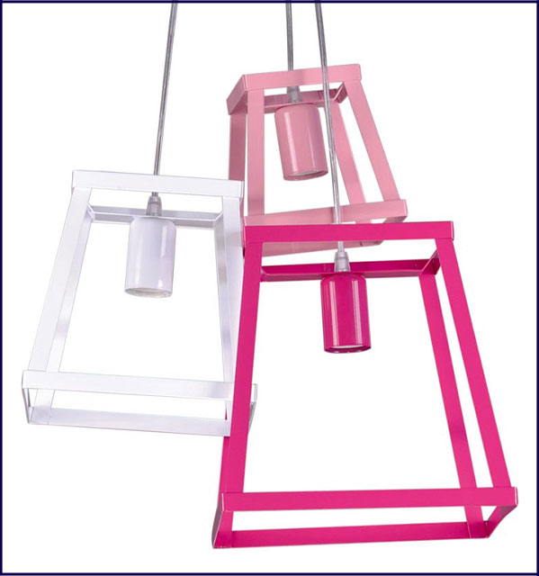 Geometryczna lampa wisząca młodzieżowa S554-Iksa