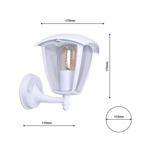 Kinkiet N044-Xarius-wymiary