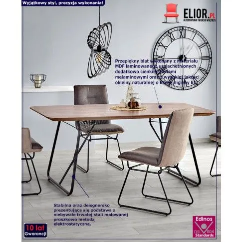 Fotografia Minimalistyczny stół Jasmina - orzech z kategorii Stoły