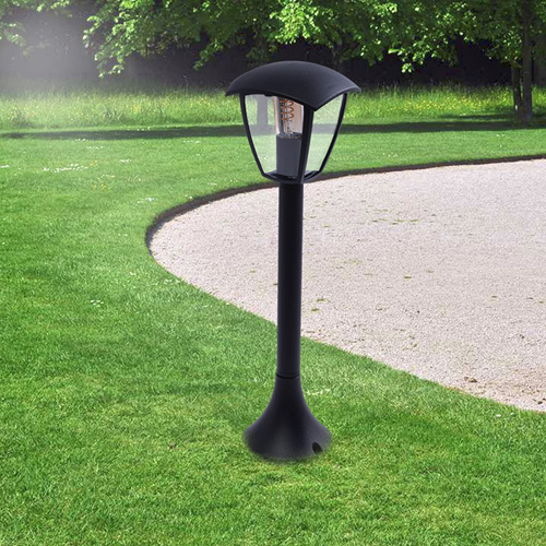 Czarna lampa ogrodowa N001-Bernes