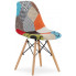 4 sztuki kolorowych tapicerowanych nowoczesnych krzeseł kuchennych romero