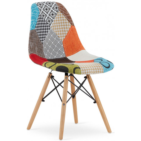 4 sztuki kolorowych tapicerowanych nowoczesnych krzeseł kuchennych romero