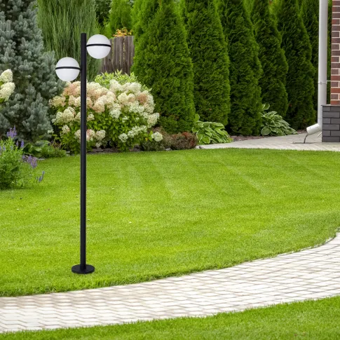 Zdjęcie lampa ogrodowa stojąca Jazo 2xE27 | Edinos.pl