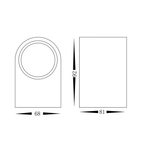 Kinkiet N008 Santis wymiary