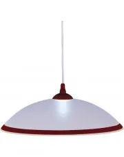 Biało-brązowa lampa wisząca kuchenna - S563-Mersa