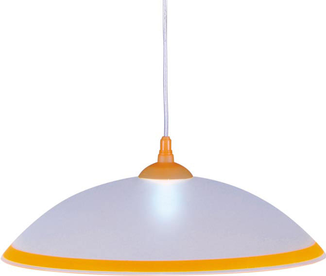Okrągła kuchenna lampa wisząca do kuchni z abażurem V411-Dalia