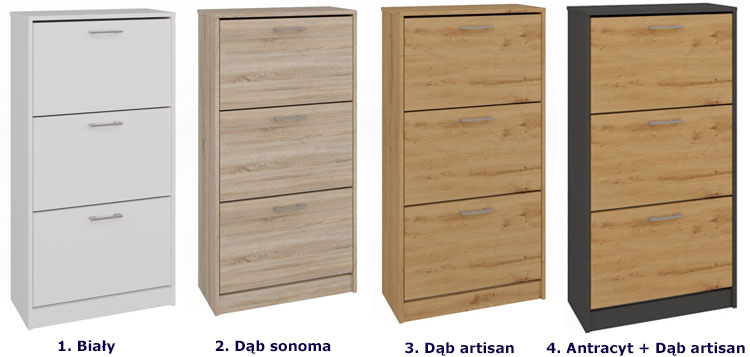 Szafka na obuwie z 3 szufladami Waxa