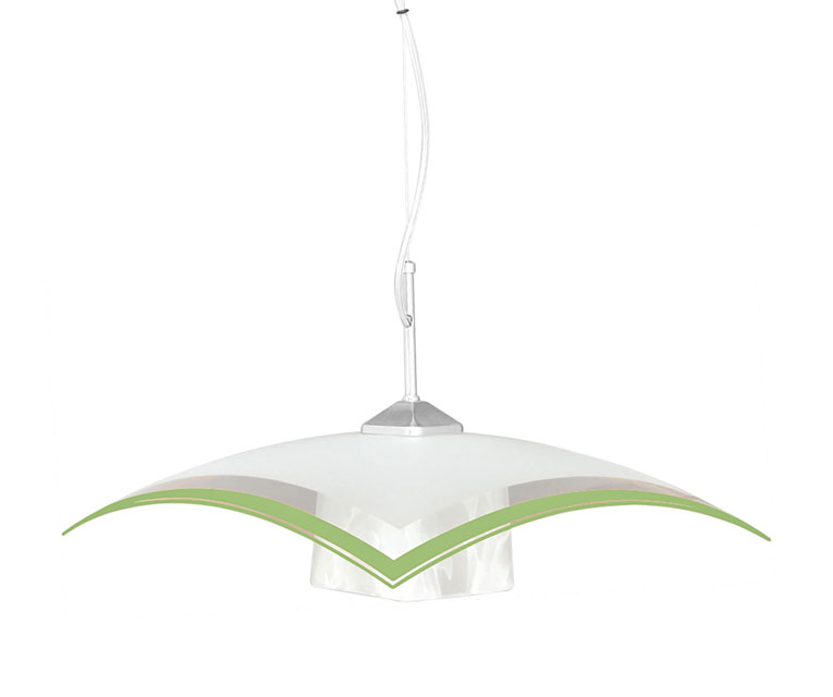 Lampa wisząca kuchenna z kwadratowym kloszem S564-Grotto