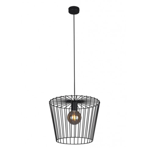 Czarna druciana lampa wisząca loftowa S565-Folta