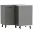 szara narozna szafka kuchenna z podwójnym frontem arcadio 29x