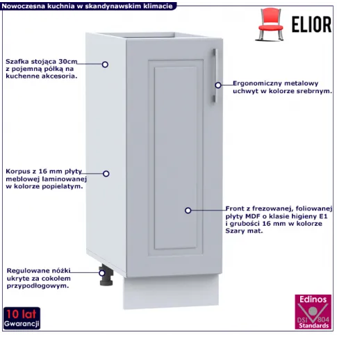 Szafka kuchenna dolna 30cm Lorina 6X