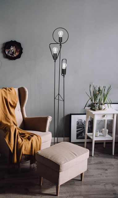 Lampa stojąca industrialna geometryczna S574-Nopas