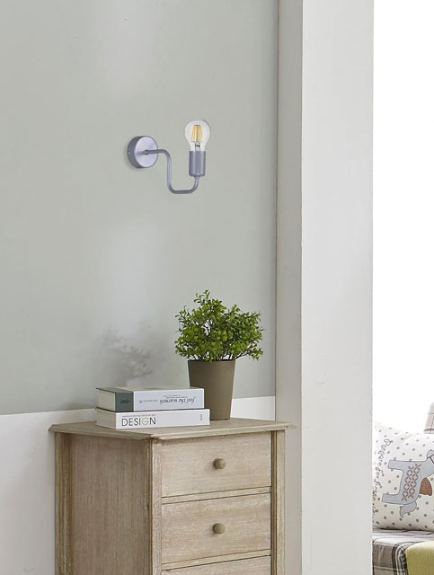 Industrialny kinkiet ścienny szary S575-Imerix