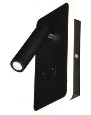 Czarny kinkiet LED z dwoma włącznikami - S577-Erdox w sklepie Edinos.pl