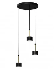 Czarno-złota wisząca lampa do kuchni - N022-Circile w sklepie Edinos.pl