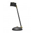 Czarno-złota lampka biurkowa z abażurem - N021-Circile