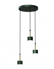 Zielono-złota lampa nad stół - N022-Circile w sklepie Edinos.pl