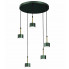 Zielono-złota lampa wisząca do salonu - N023-Circile