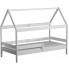 Białe sosnowe łóżko domek dla dziecka - Petit 3X 180x80 cm