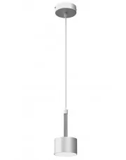 Biało-srebrna lampa wisząca - N019-Circile w sklepie Edinos.pl