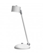 Biało-srebrna lampka na biurko - N021-Circile w sklepie Edinos.pl
