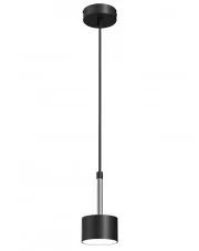 Czarno-srebrna wisząca lampa do salonu - N019-Circile w sklepie Edinos.pl