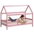 Różowe łóżeczko domek dla dziewczynki 90x180 - Cubis 3X