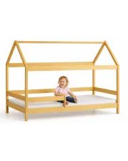 Drewniane łóżko skandynawskie, sosna - Cubis 3X 200x90 cm w sklepie Edinos.pl