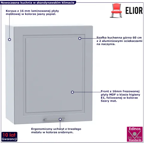 Szafka kuchenna górna 60cm z suszarką Lorina 29X