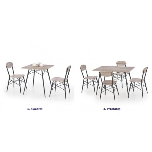 Fotografia Zestaw stołowy Colien - kwadrat z kategorii Stoły z krzesłami