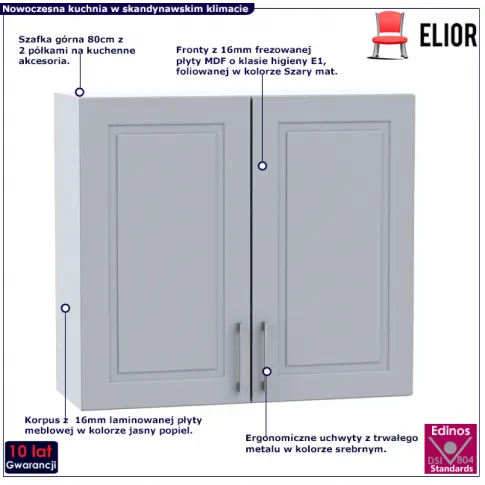 Szafka kuchenna górna 80cm Lorina 30X