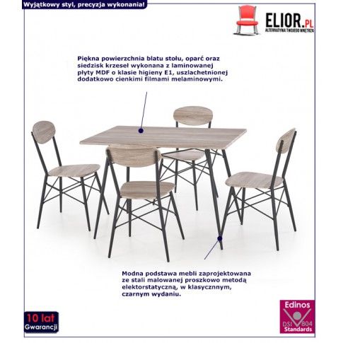 Zdjęcie zestaw stołowy Colien - prostokąt - sklep Edinos.pl