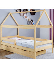 Drewniane łóżko dla dziecka z szufladą, sosna - Petit 4X 160x80 cm w sklepie Edinos.pl