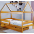 Drewniane łóżko dla dziecka z szufladą, olcha - Petit 4X 180x80 cm