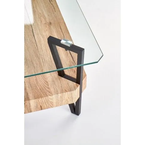 Zdjęcie industrialna ława Adorva - szklana | Edinos.pl