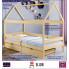 Infografika łóżka domek z drewna sosnowego z szuflada petit 4x