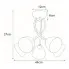 Wymiary żyrandola S595-Korvi