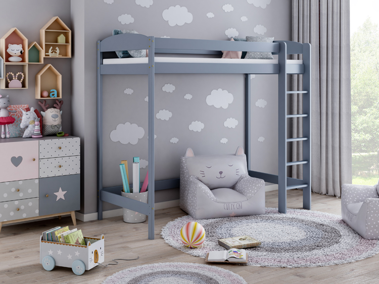 Pokój dla dziecka z wykorzystaniem łóżka piętrowego pojedynczego Igi 3x