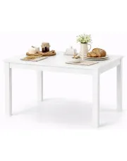 Biały rozkładany stół prostokątny - Alozja w sklepie Edinos.pl