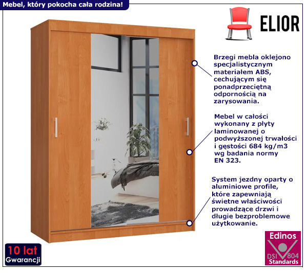 Szafa przesuwna w kolorze olchy Varmi