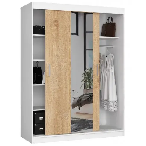 Szafa z półkami i drązkiem Sillo